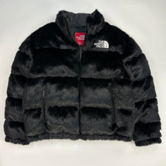 Supreme x The North Face TNF 700 Faux Fur Nuptse Jacket in black from FW20.