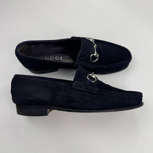 Gucci Horsebit Suede Loafers