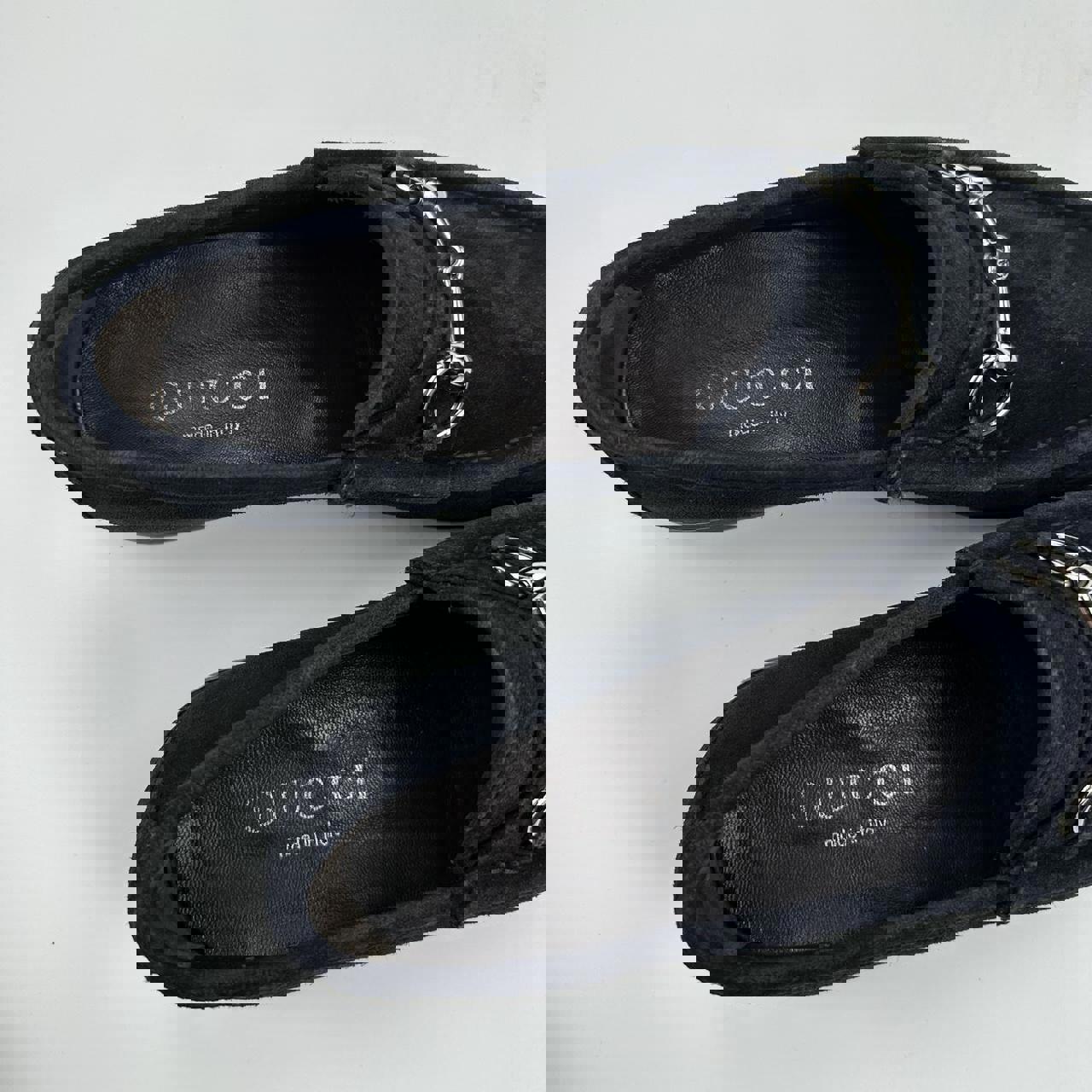 Gucci Horsebit Suede Loafers