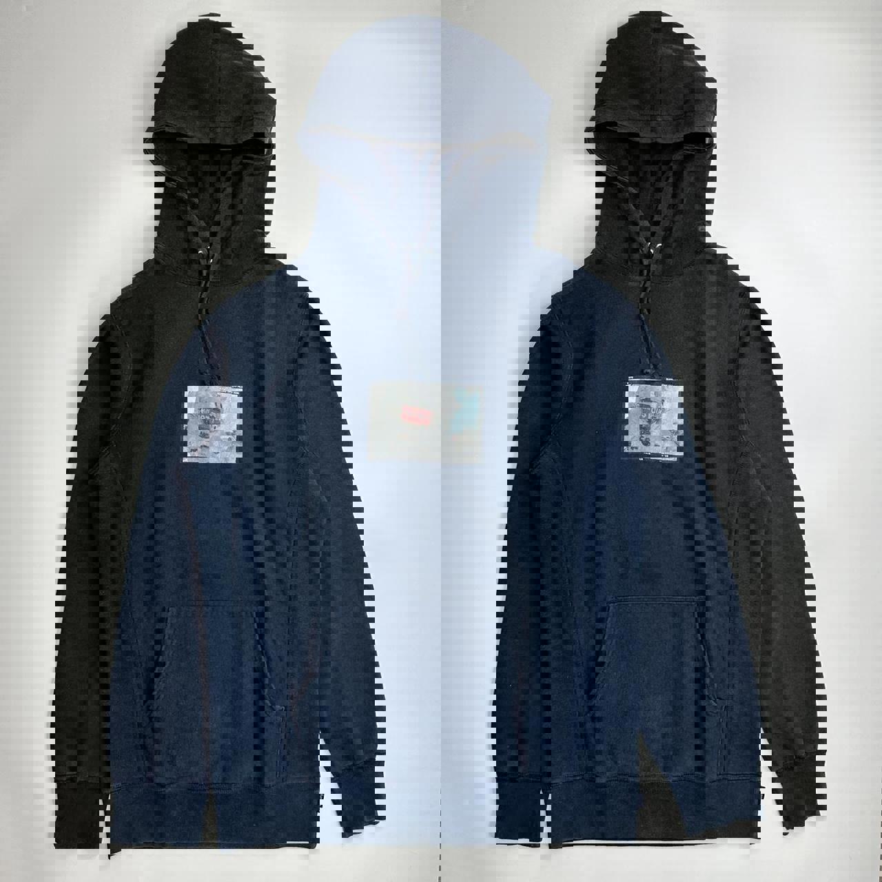 Supreme Astronaut hoodie in navy blue. Released in SS15.