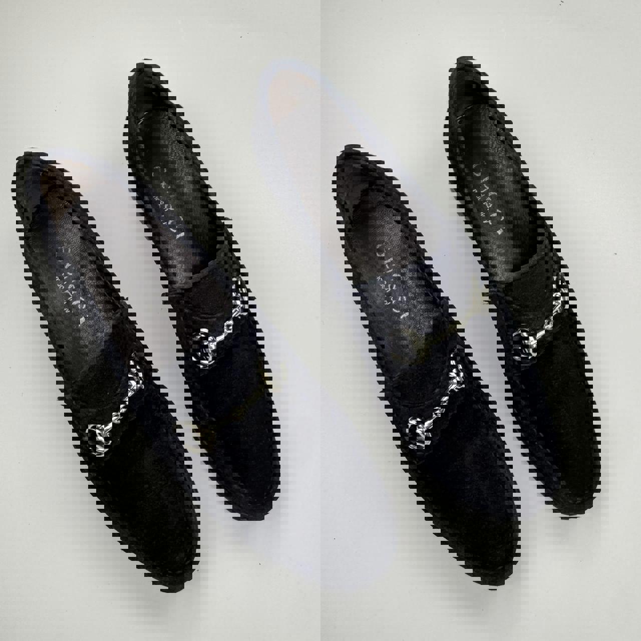 Gucci Horsebit Suede Loafers