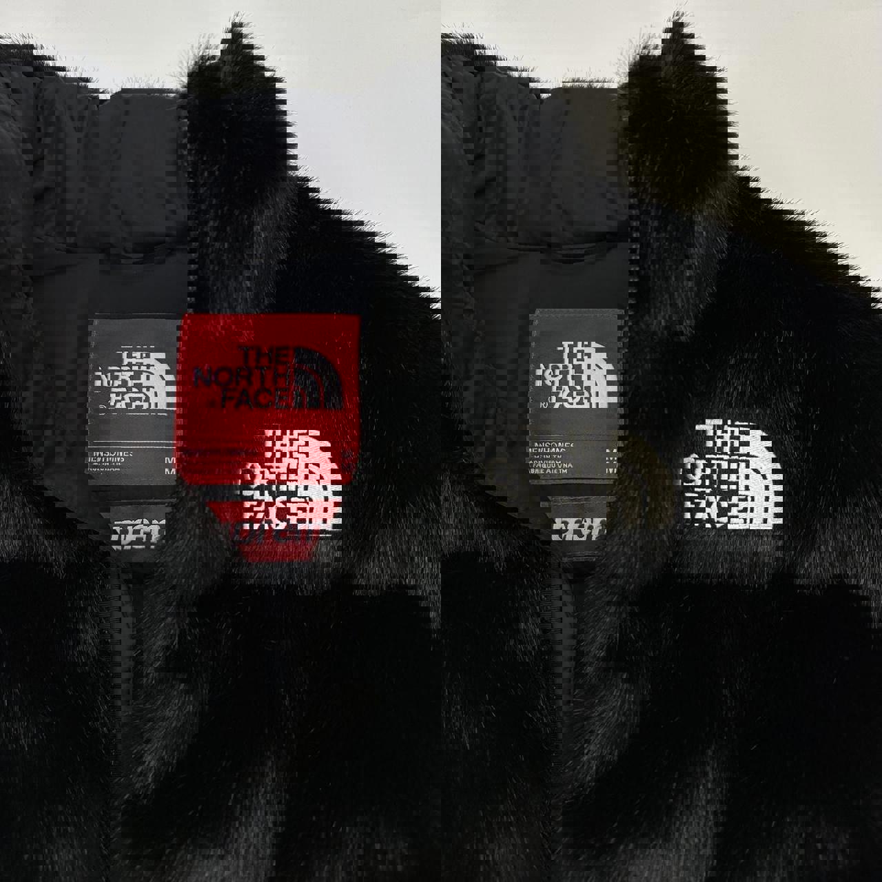 Supreme x The North Face TNF 700 Faux Fur Nuptse Jacket in black from FW20.