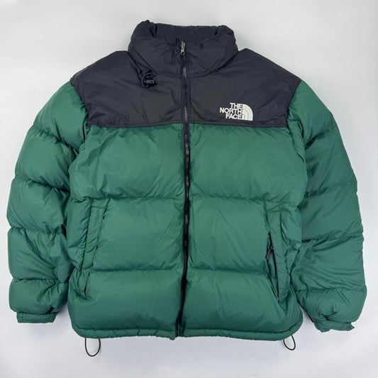 The North Face TNF 1996 Nuptse Puffer Jacket in forest green and black.