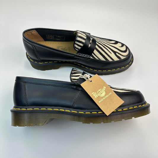 Stussy x Dr Marten penton loafers in black and white ‘Zebrino’. Unreleased F&F from London.